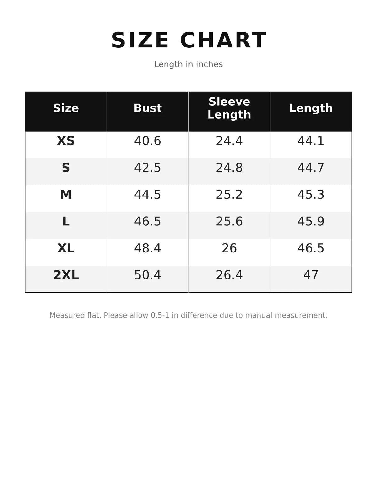 Size chart for women's hooded sweatshirt midi dress with drawstring hem