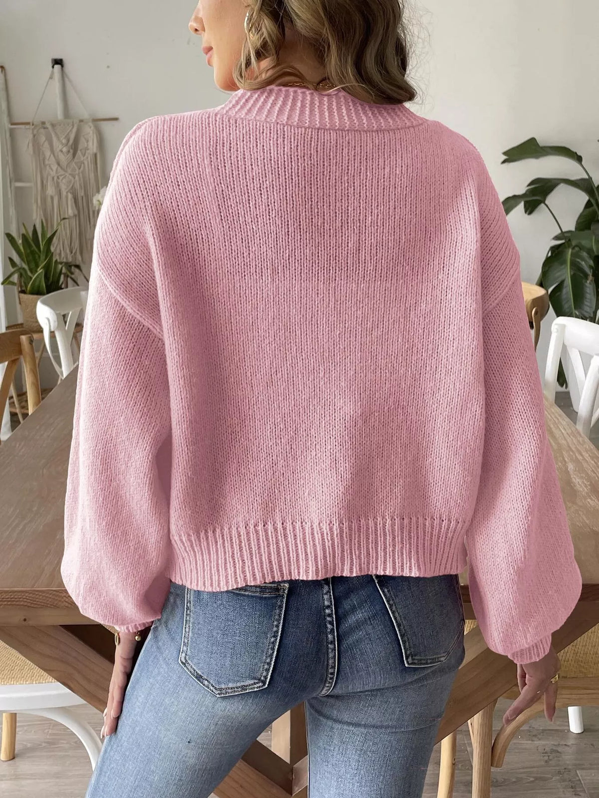 Flower open-front cardigan