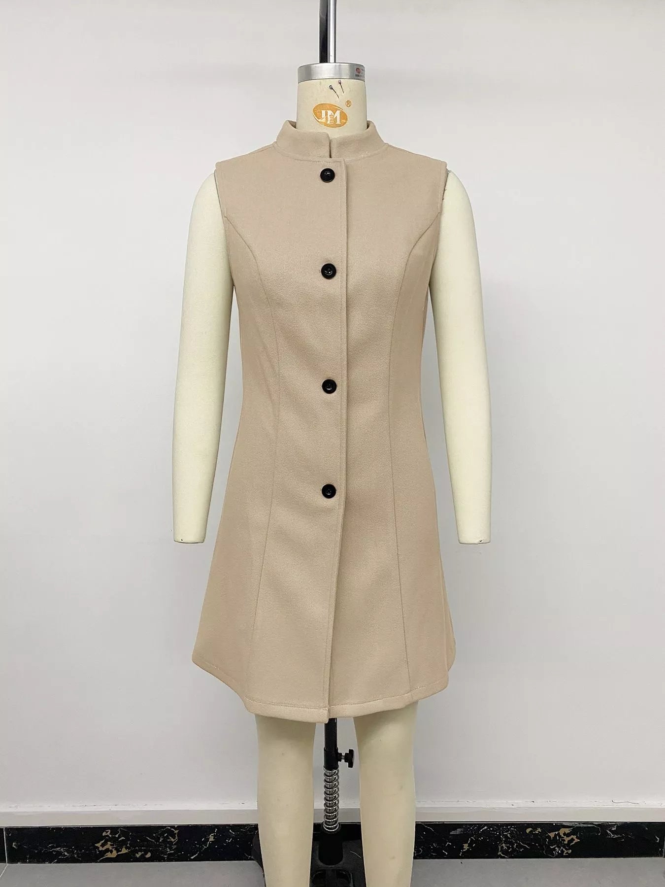 Trendsi Elegant Button-Down Vest Coat -