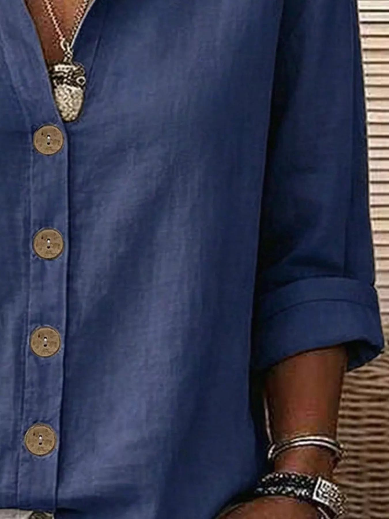 Trendsi Button Up Long Sleeve Shirt -