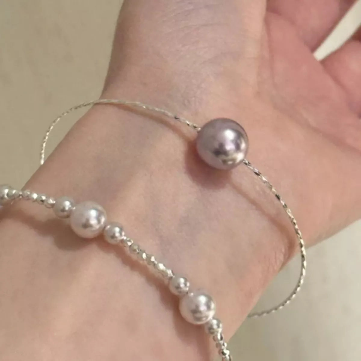 Trendsi Pearl Bangle Bracelet -