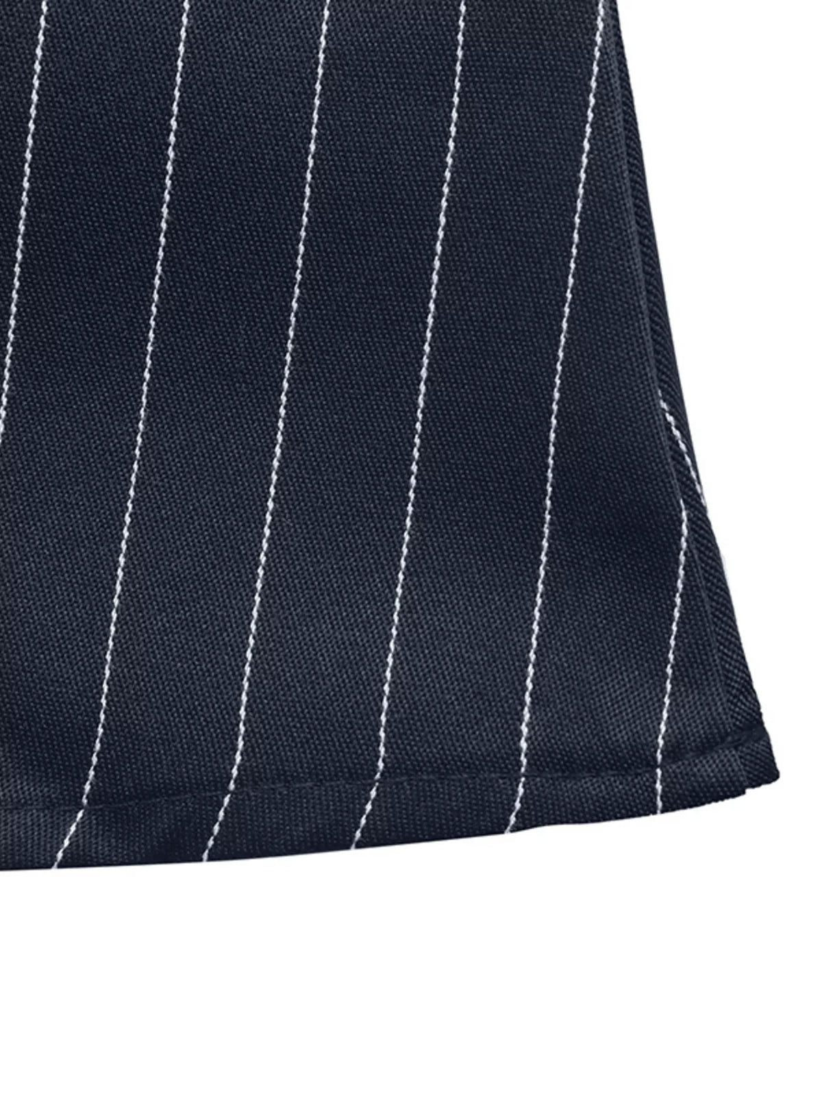 Striped Balloon Sleeve Maxi Dress — construction details