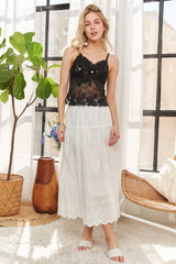 Trendsi ADORA Rhinestone Accent Lace Bralette Top -
