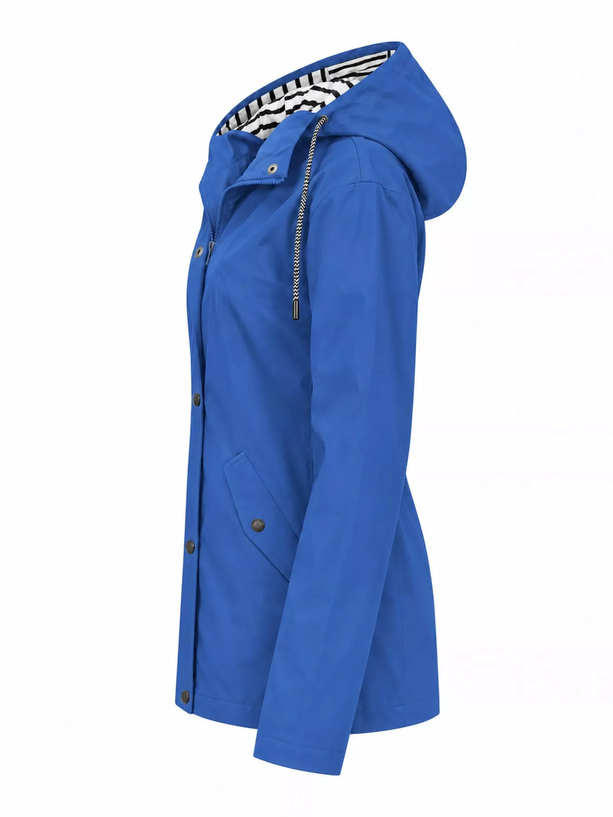 Royal Blue drawstring hooded jacket