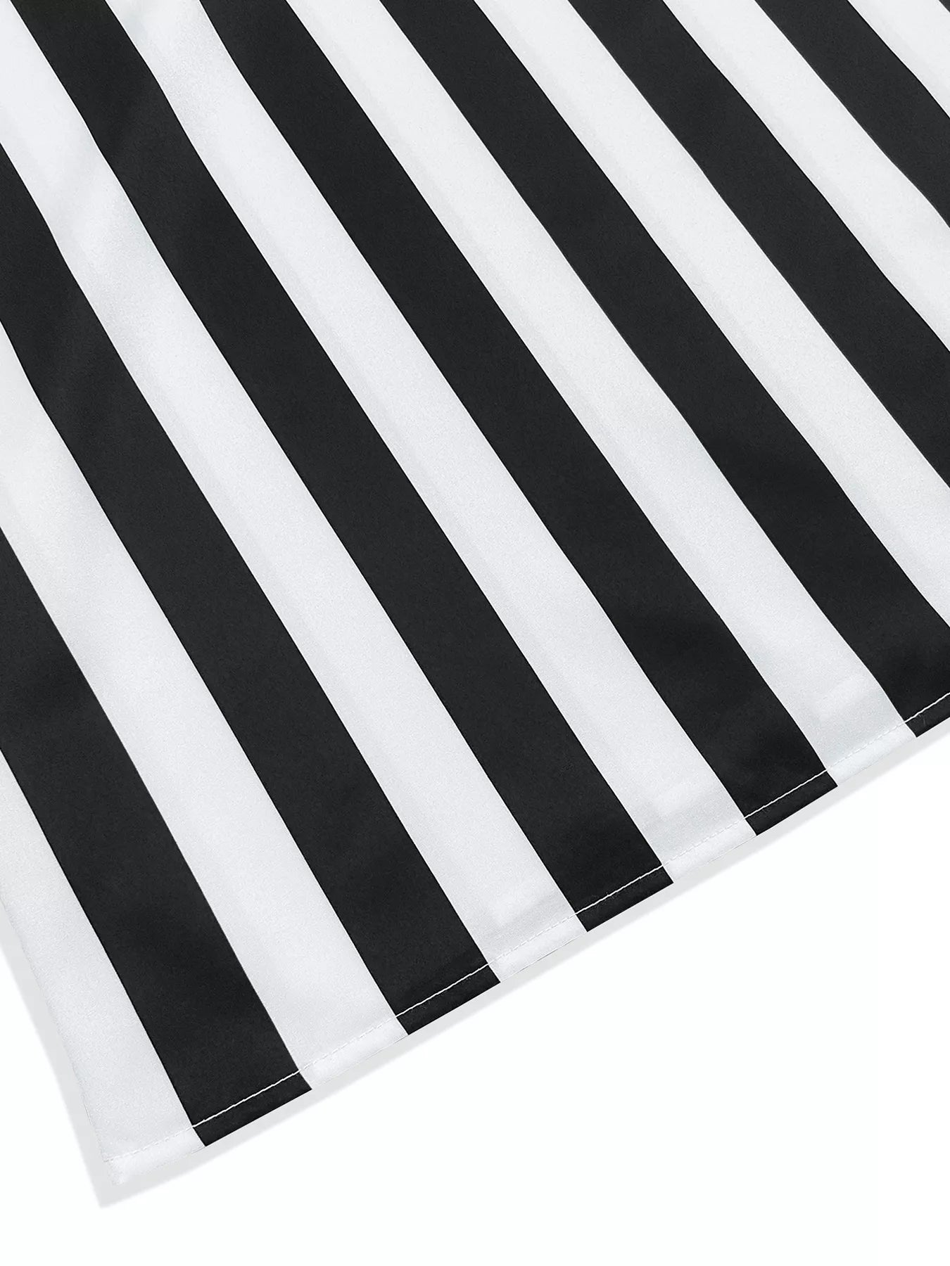 Trendsi Striped Notched Casual Mini Dress -