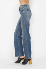 Trendsi Judy Blue Full Size Tummy Control Straight Jeans -