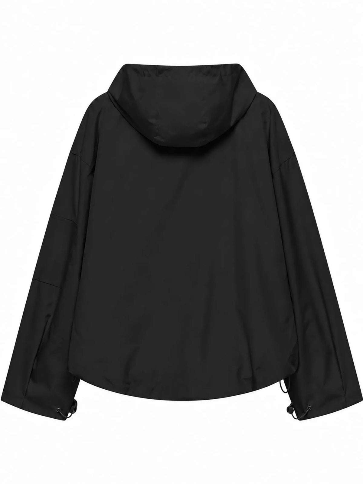 Half-Zip Hooded Anorak Jacket — back view