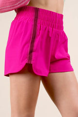 Trendsi VERY J Striped Trim Detail Activewear Shorts -