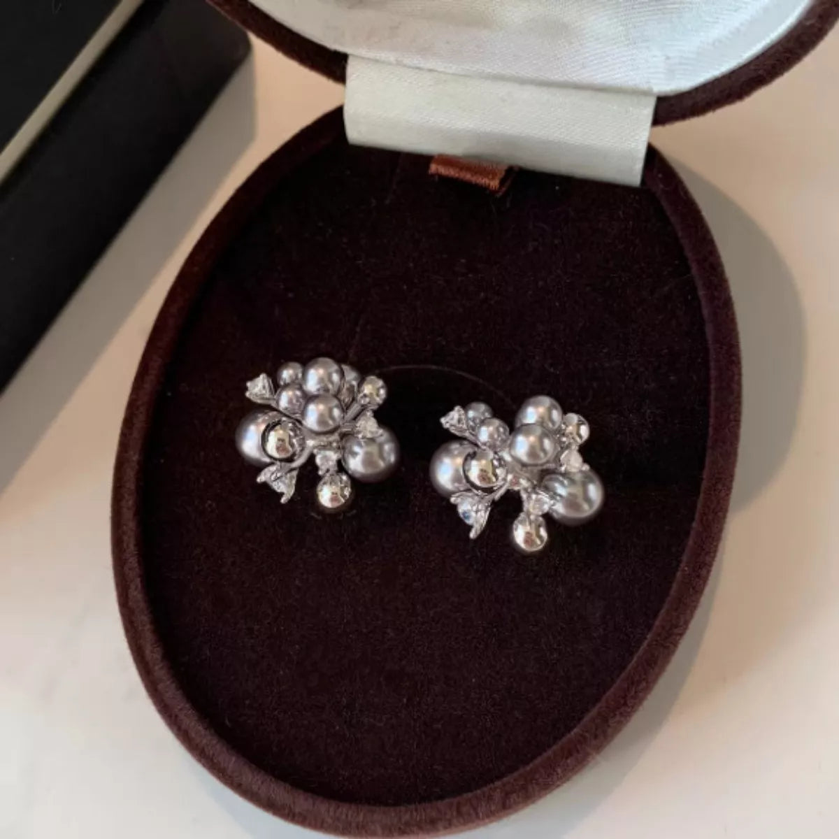 Trendsi Pearl Cluster Stud Earrings -