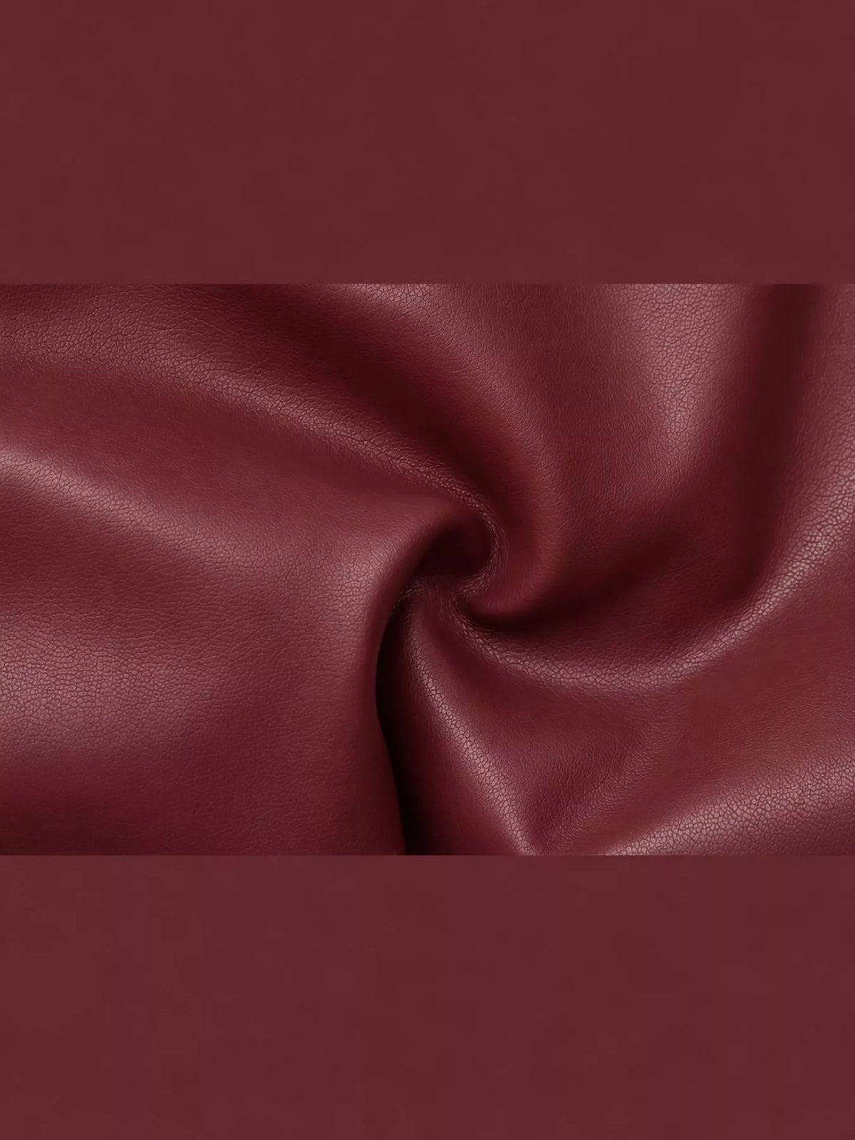 High-Waisted Ruched Faux Leather Skort — garment construction details