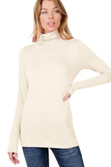 Long Sleeve Turtle Neck Top