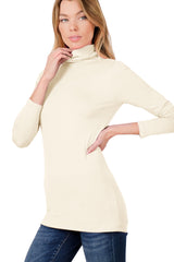 Long Sleeve Turtle Neck Top