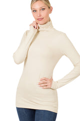 Long Sleeve Turtle Neck Top