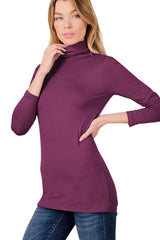 Long Sleeve Turtle Neck Top