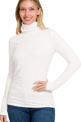 Long Sleeve Turtle Neck Top