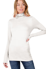 Long Sleeve Turtle Neck Top