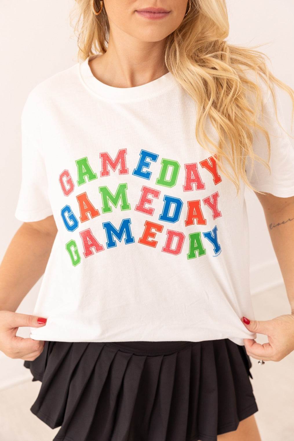 Gameday On True Fit White Tee