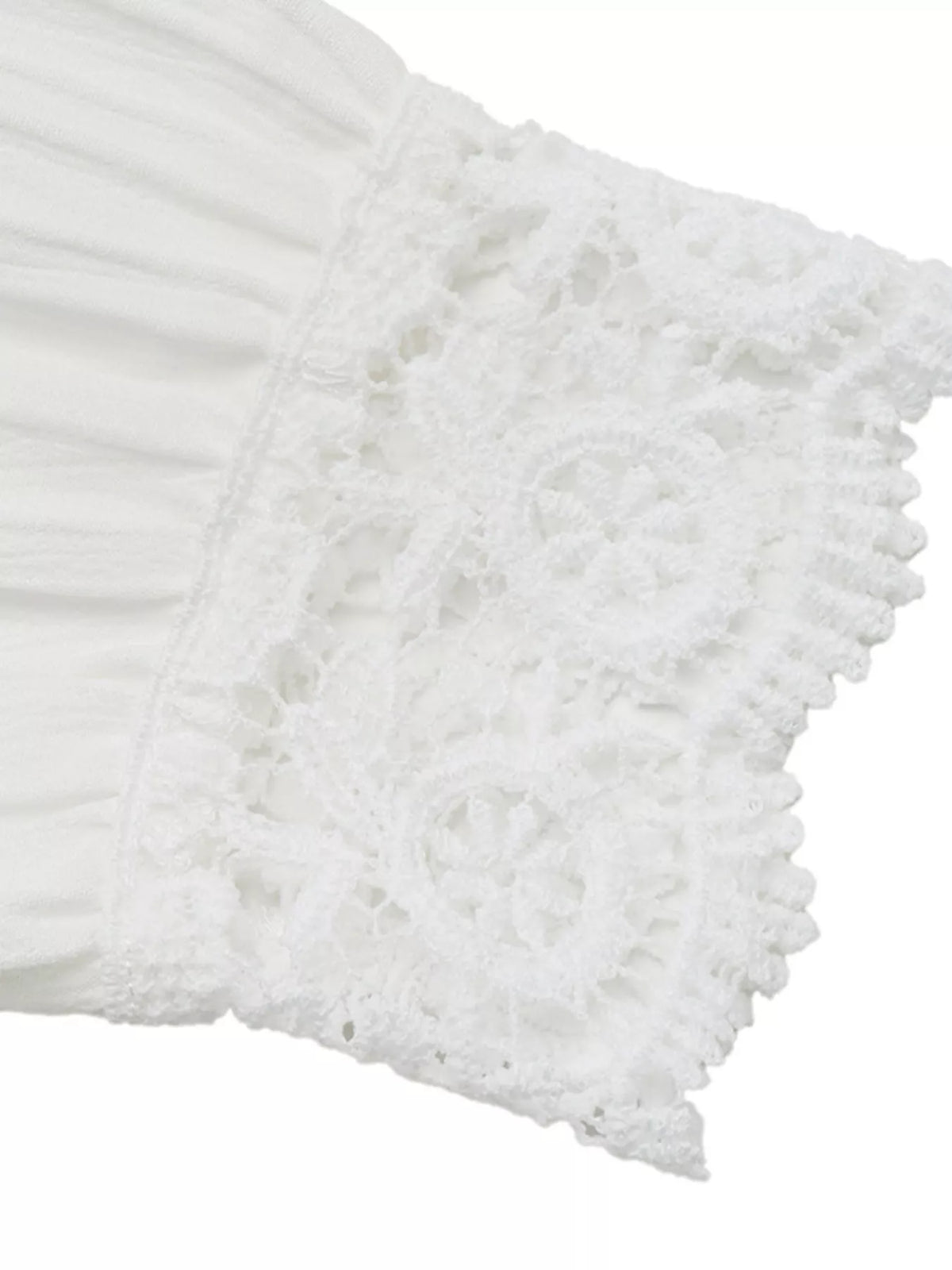 Lace detail long sleeve shirt