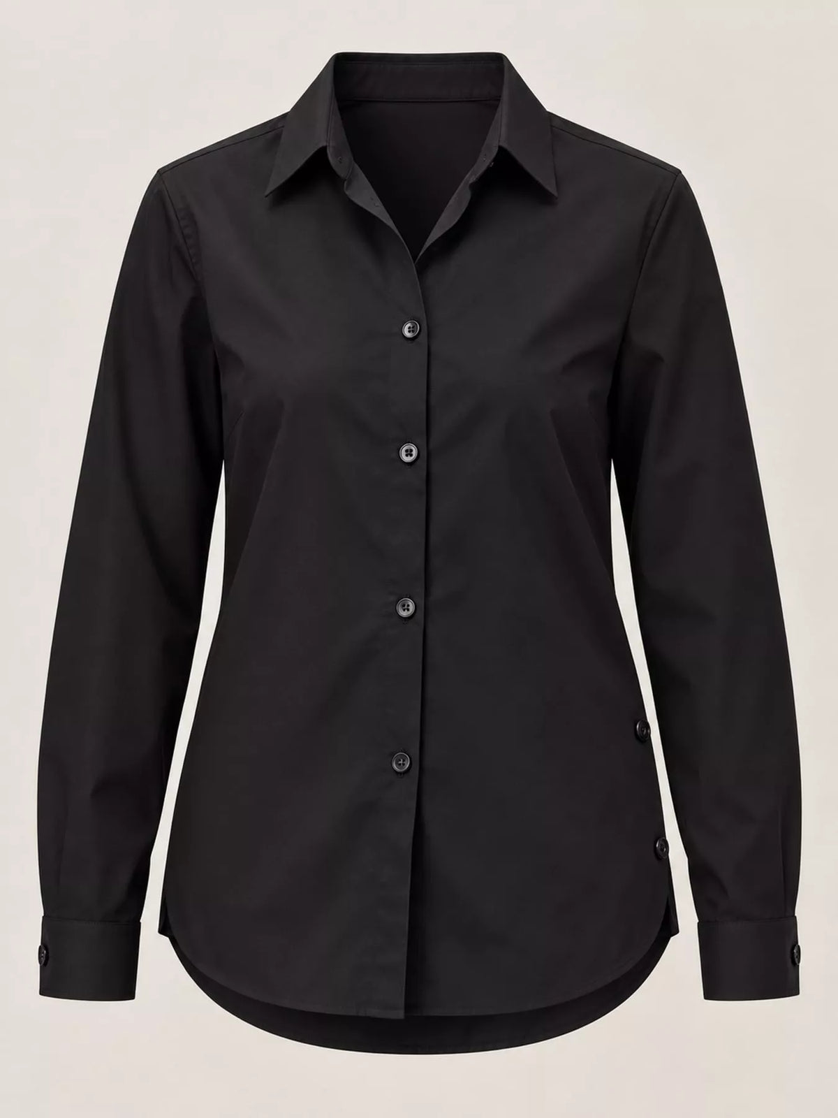 Button-Up Long Sleeve Shirt — garment front