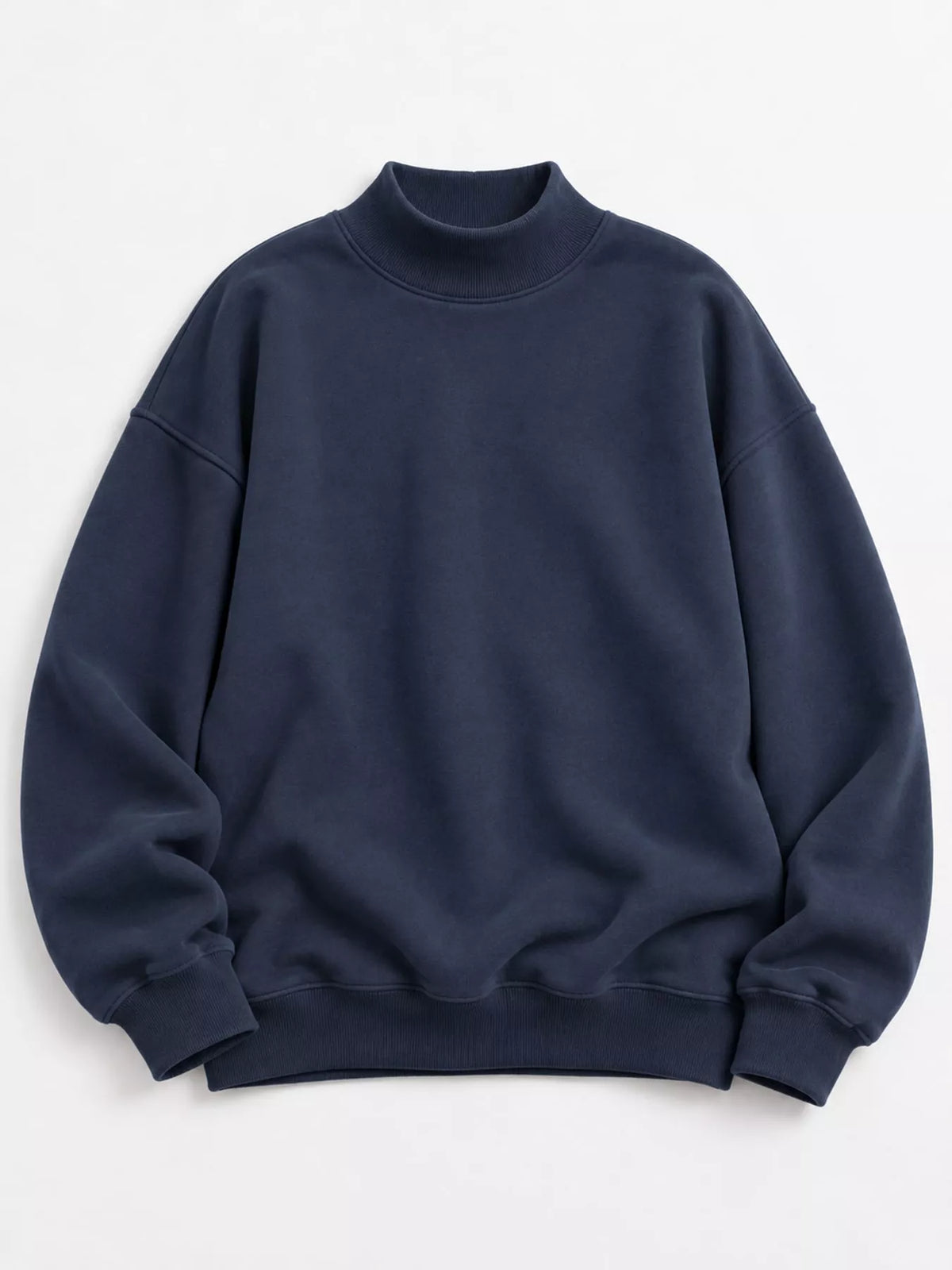Navy oversized dropped shoulder sweatshirt, product view