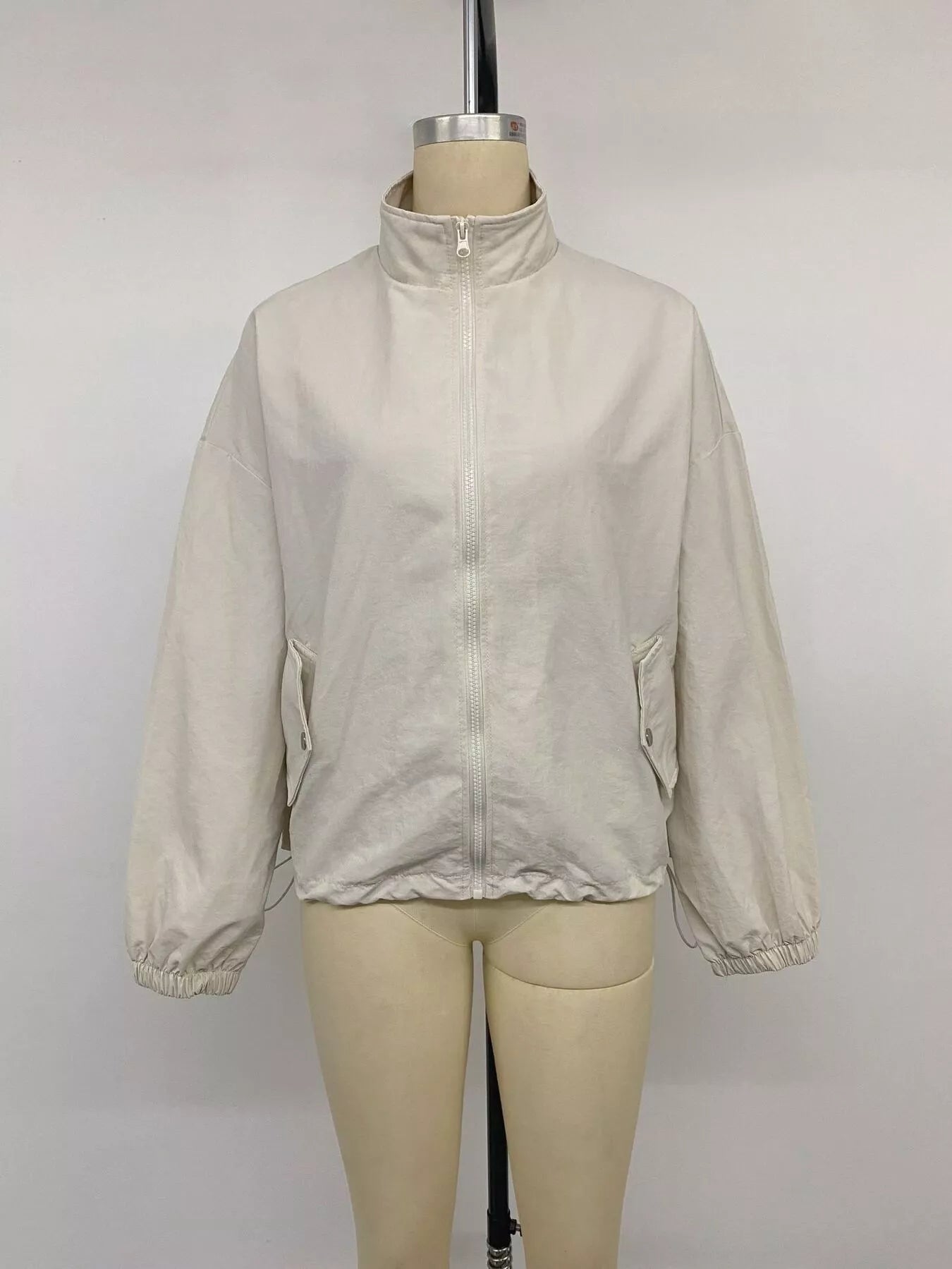 Trendsi Zip-Up Dropped Shoulder Jacket -