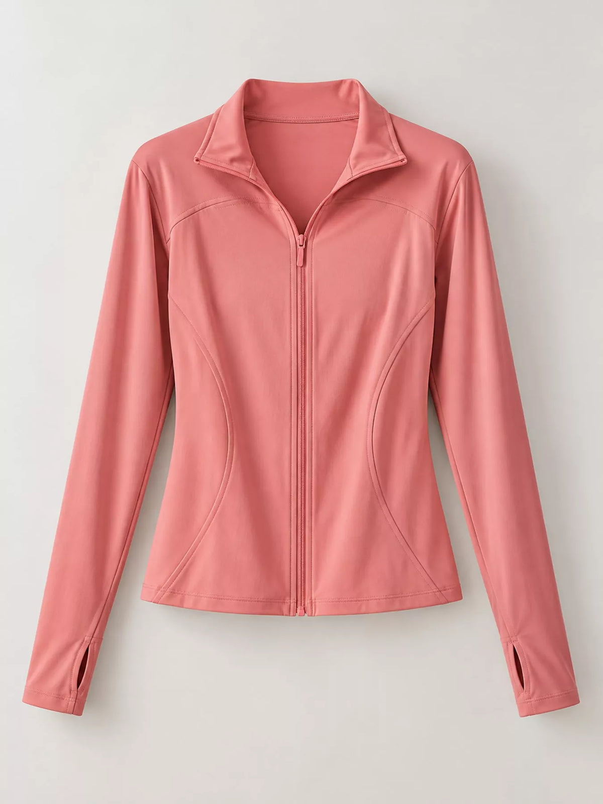 Pink quick-dry zip-up jacket