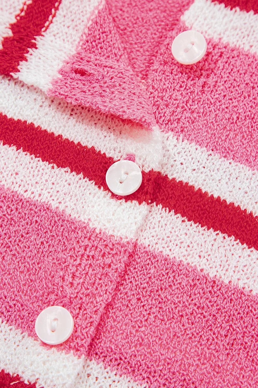 Trendsi Striped Button-Up Cardigan -