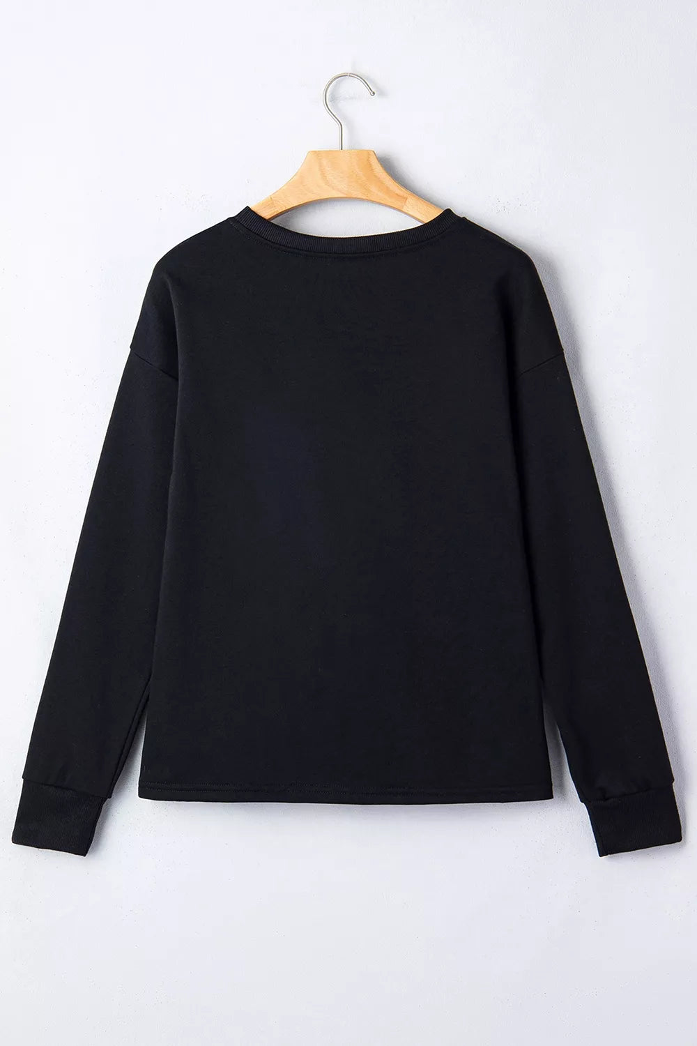 Trendsi Rhinestone Pumpkin Long Sleeve Sweatshirt -