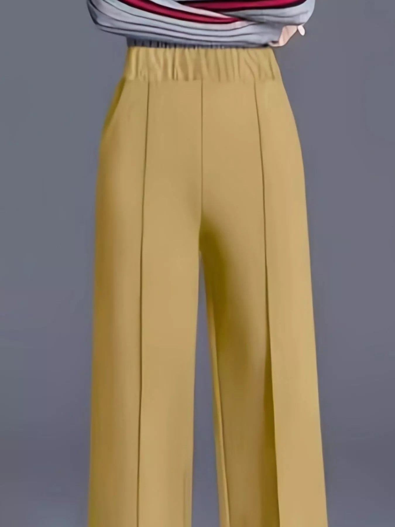 Trendsi High Waist Wide Leg Pants -