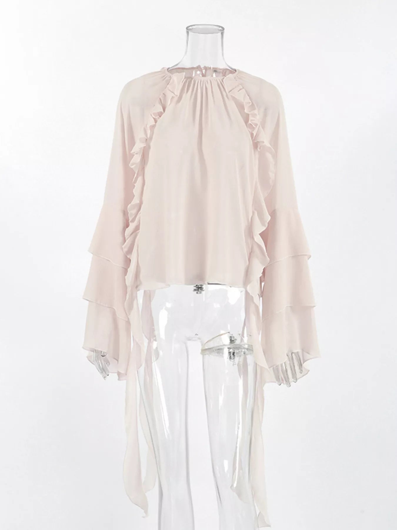 Trendsi Ruffled Flare Sleeve Blouse -