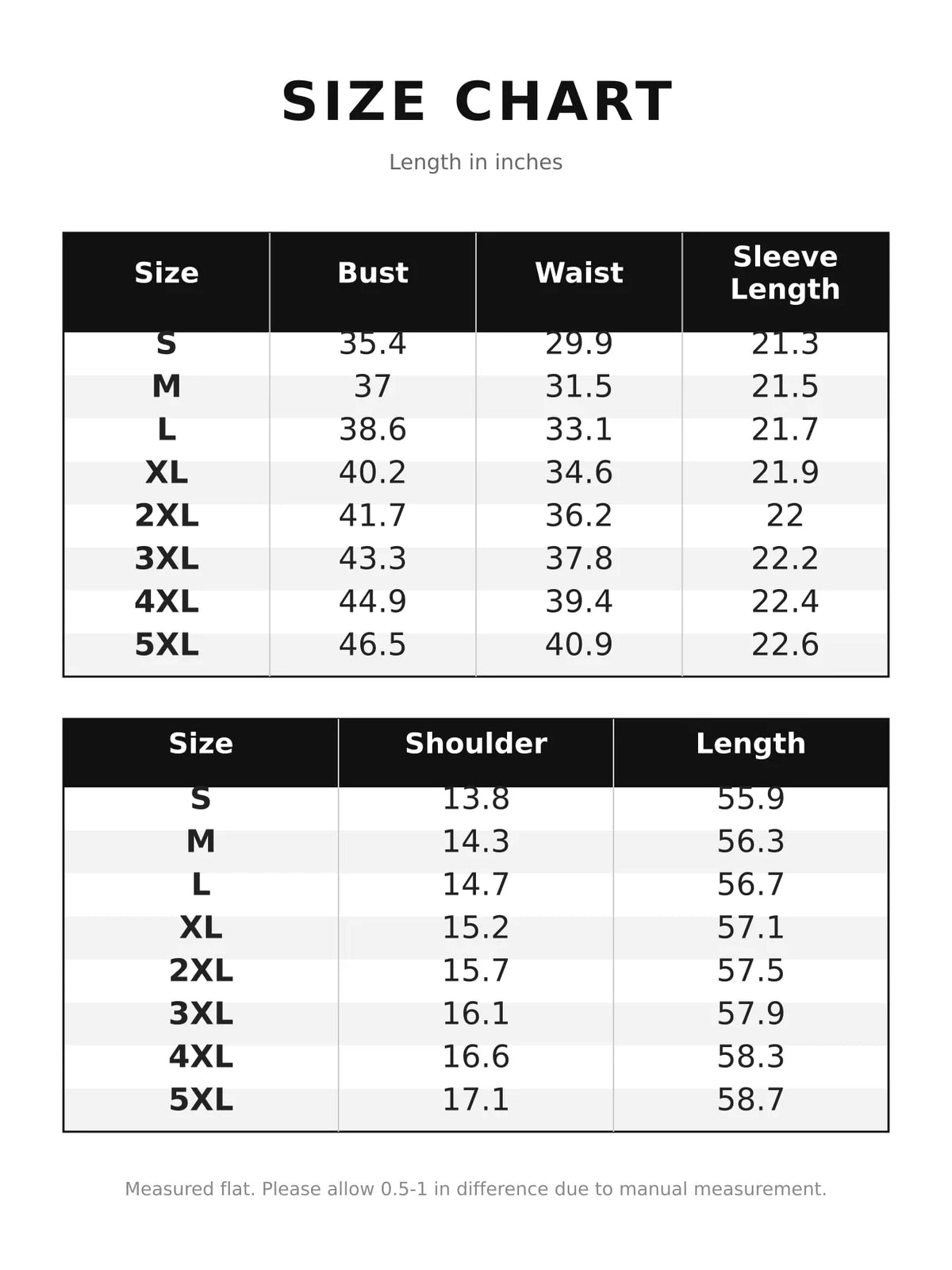 Size chart for victorian gothic satin ball gown dress with bow accents