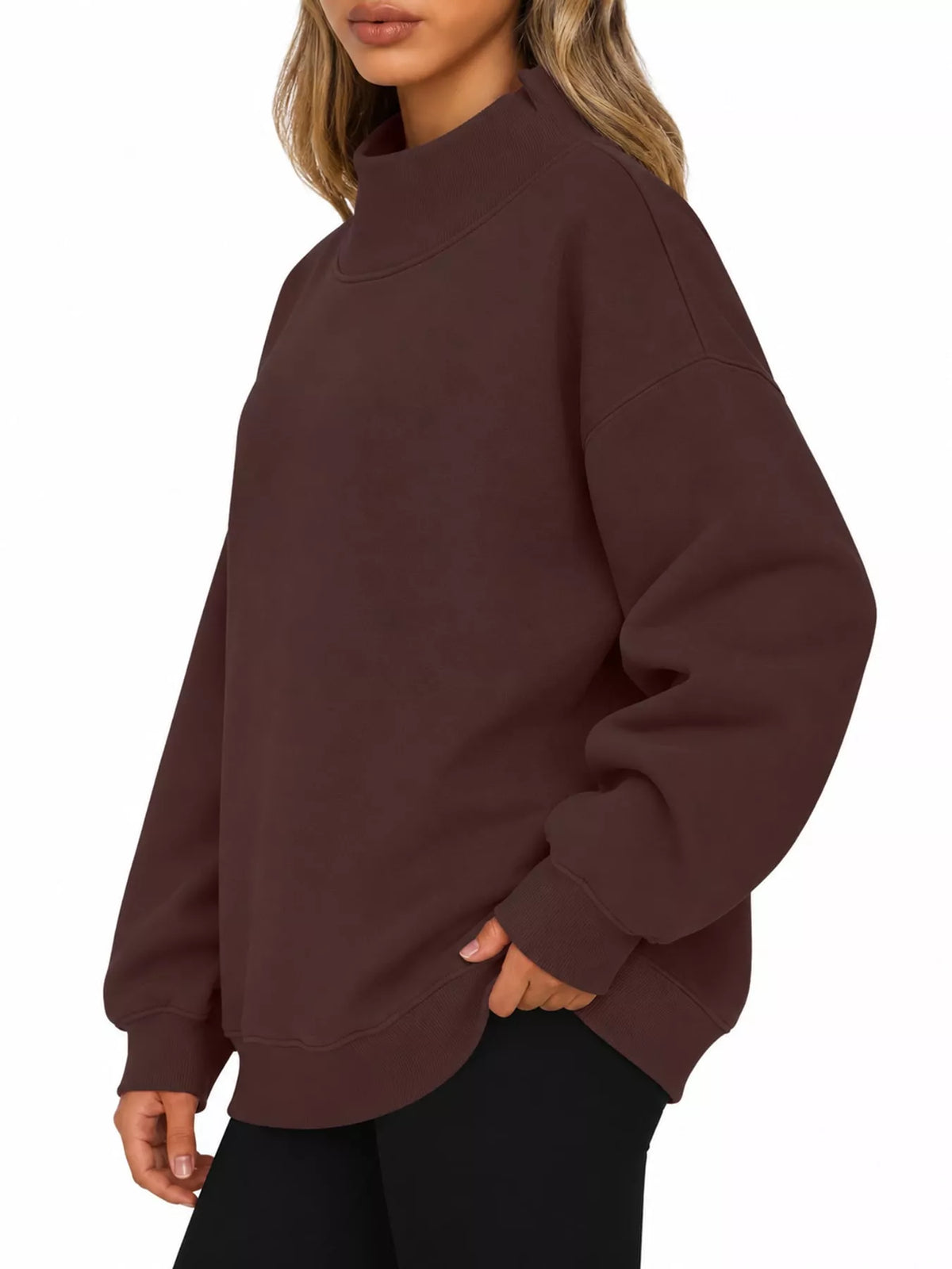 Oversized sweatshirt, brown side