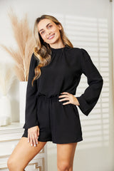 Trendsi Culture Code Full Size Open Back Romper with Pockets -