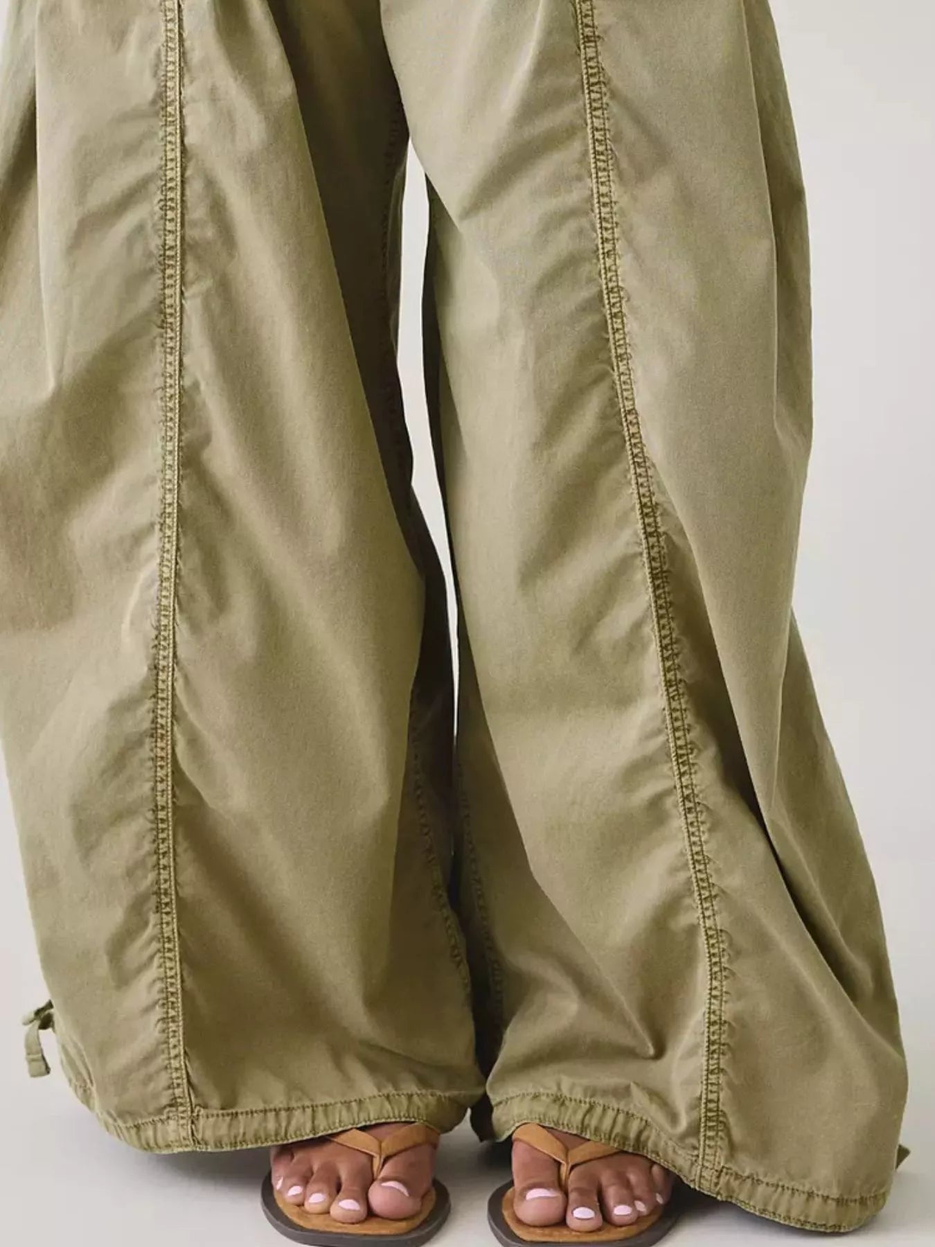 Trendsi High-Waisted Cargo Wide-Leg Pants -