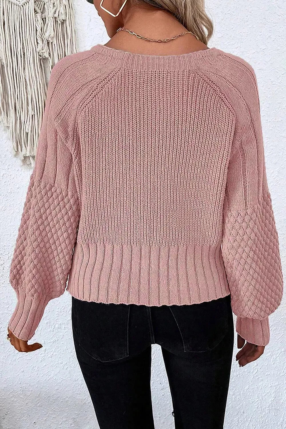 Trendsi V-Neck Button-Down Cardigan -