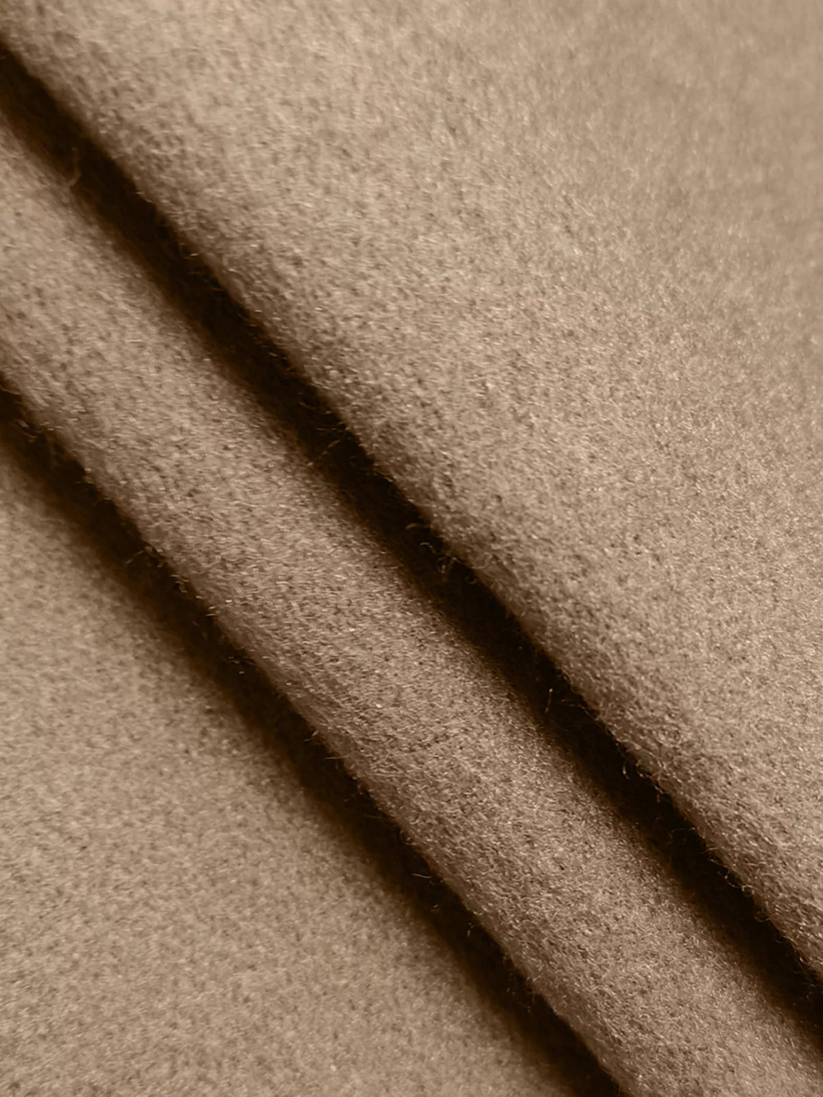 Tan plaid-trim overshirt, fabric texture close-up