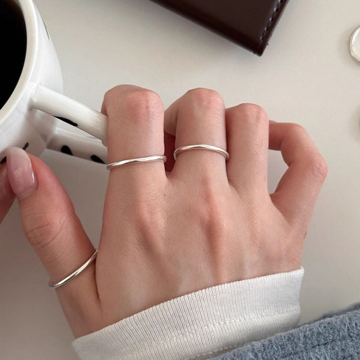 Trendsi 925 Sterling Silver Open Ring -