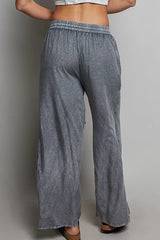Trendsi POL Tassel Drawstring Embroidered Wide Leg Woven Pants - Pants