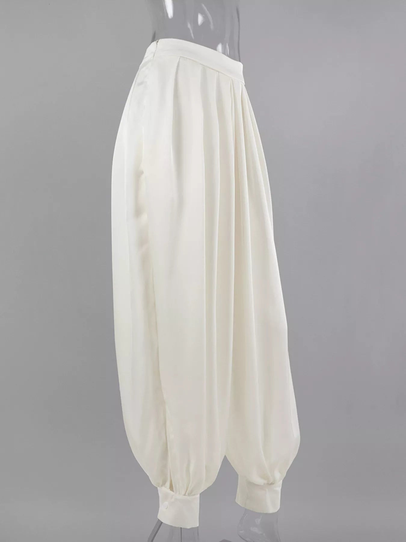 Trendsi High-Waisted Satin Balloon Pants -