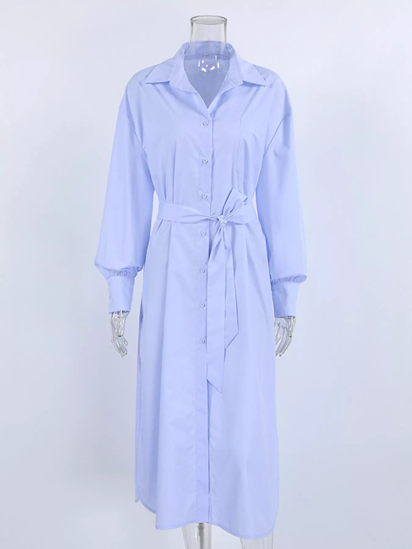 Trendsi Longline Button-Down Shirt -