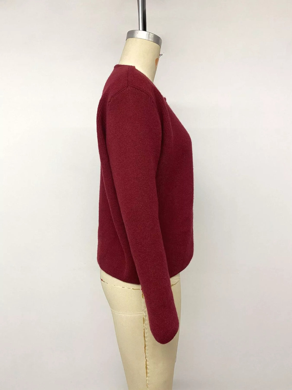 Bow button up knit cardigan