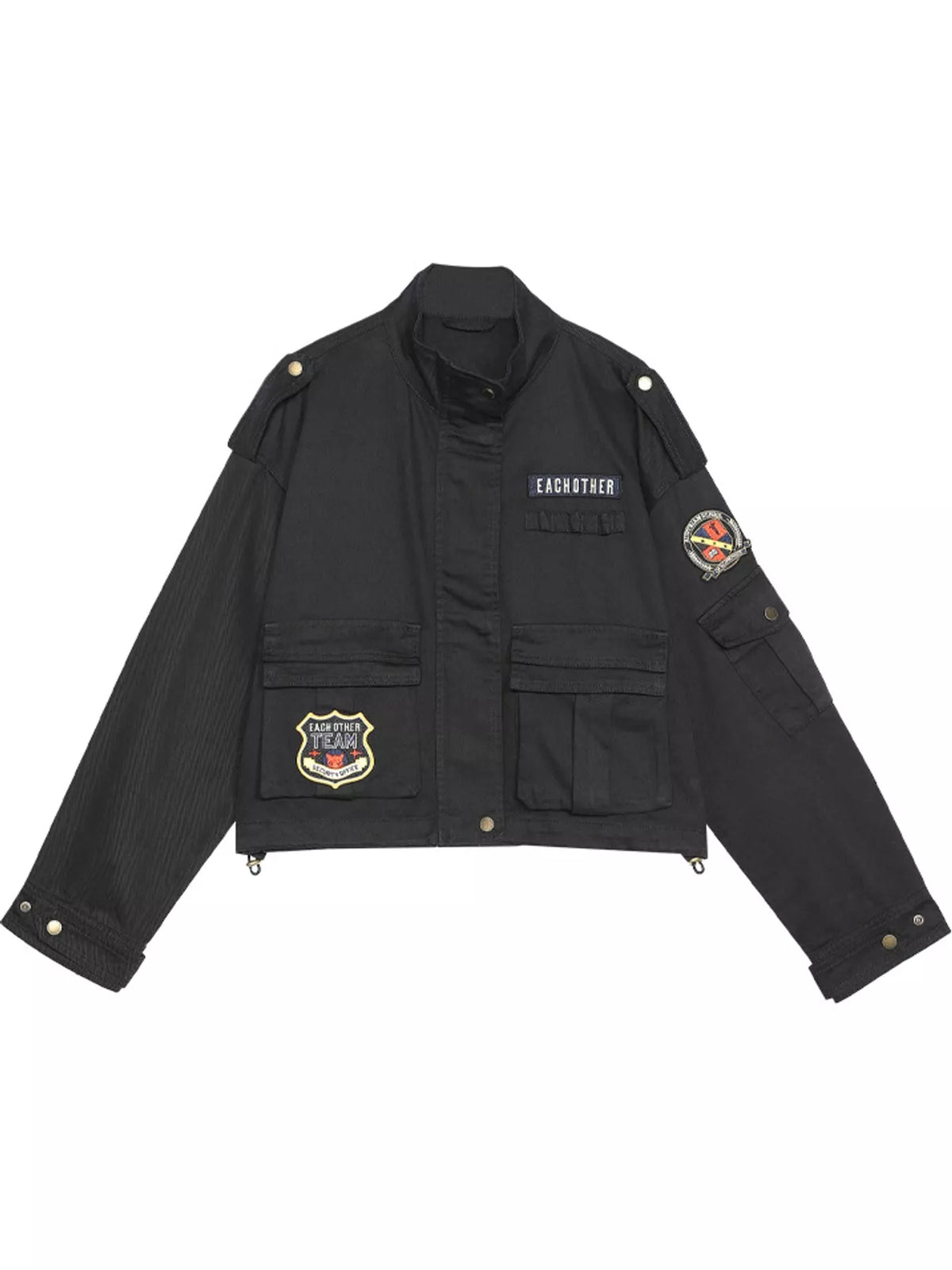 Multi Pockets Zip-Up Jacket — garment front