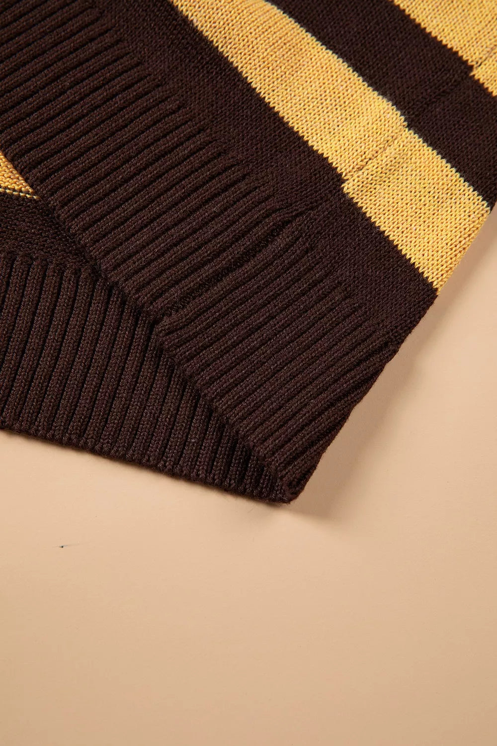 Trendsi Stripe Striped Drop Shoulder Colorblock Pullover Sweater -