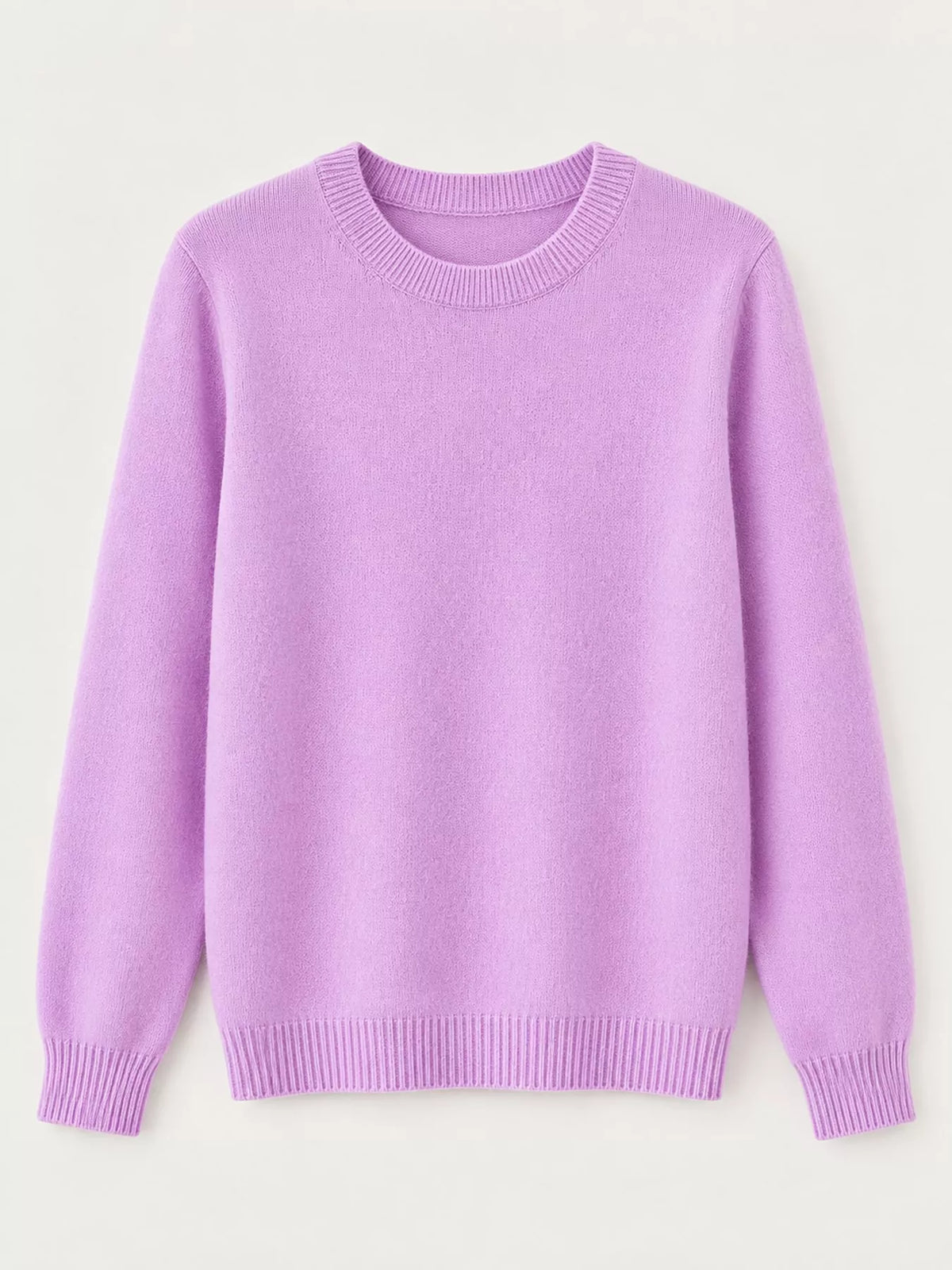 Crew Neck Long Sleeve Sweater — garment front