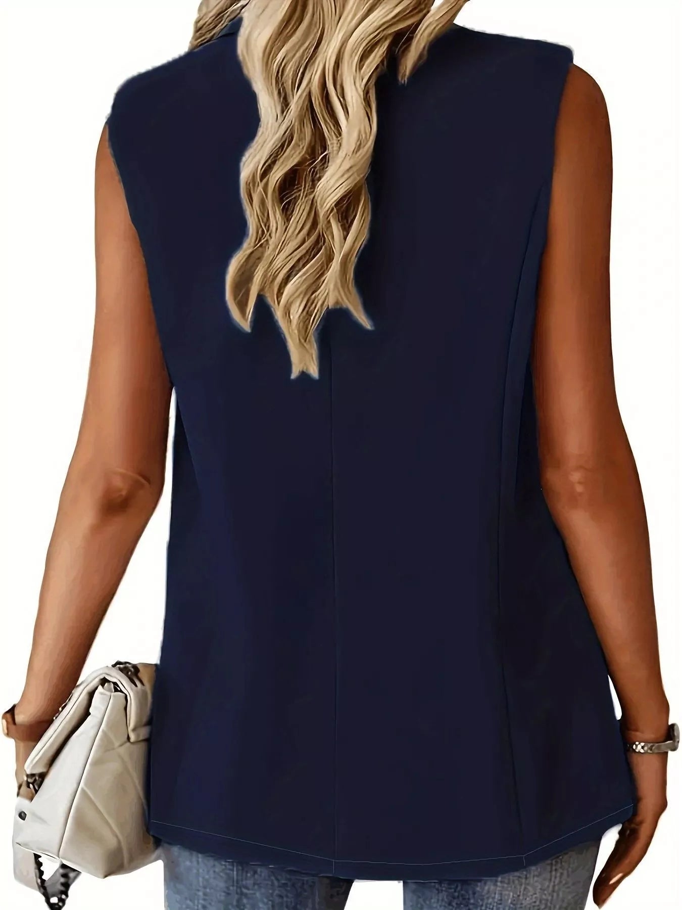 Trendsi One Button Blazer Vest -