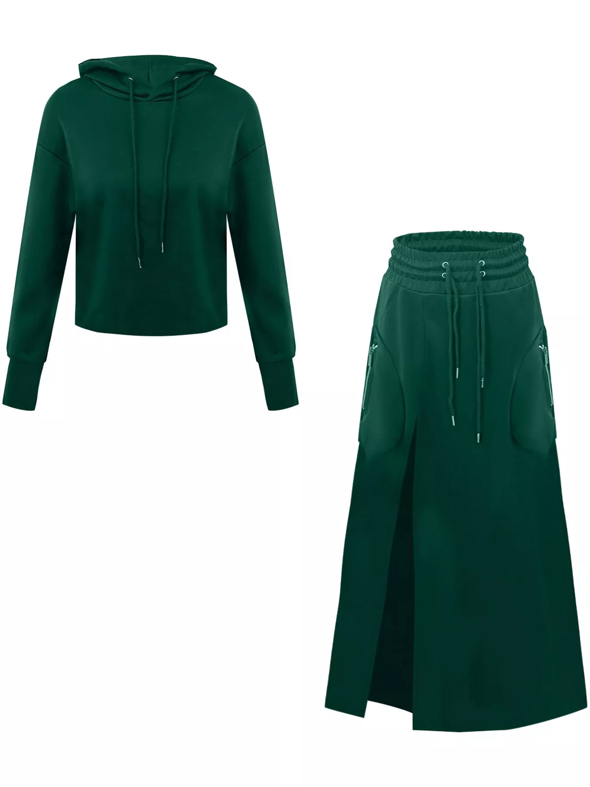 Hoodie and skirt set, product view