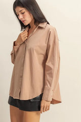 Trendsi HYFVE Button Down Long Sleeve Shirt -