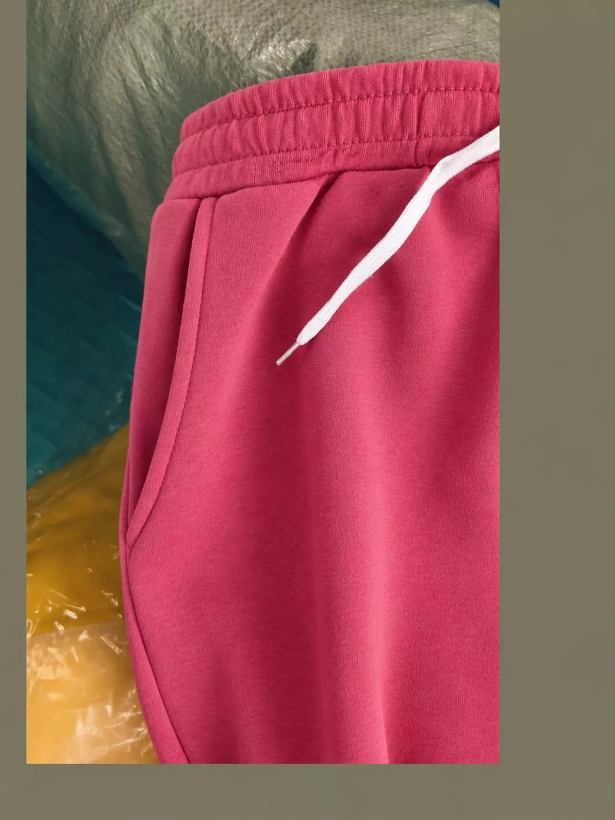 Rose Red wide-leg pants with drawstring