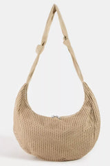 Trendsi Fame Textured Mesh Knot Shoulder Bag -