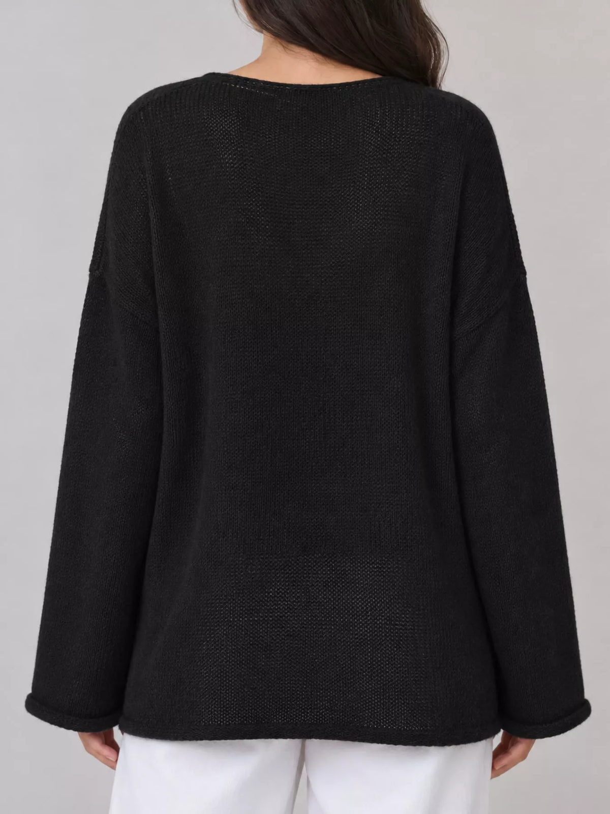Knit cover-up, black back